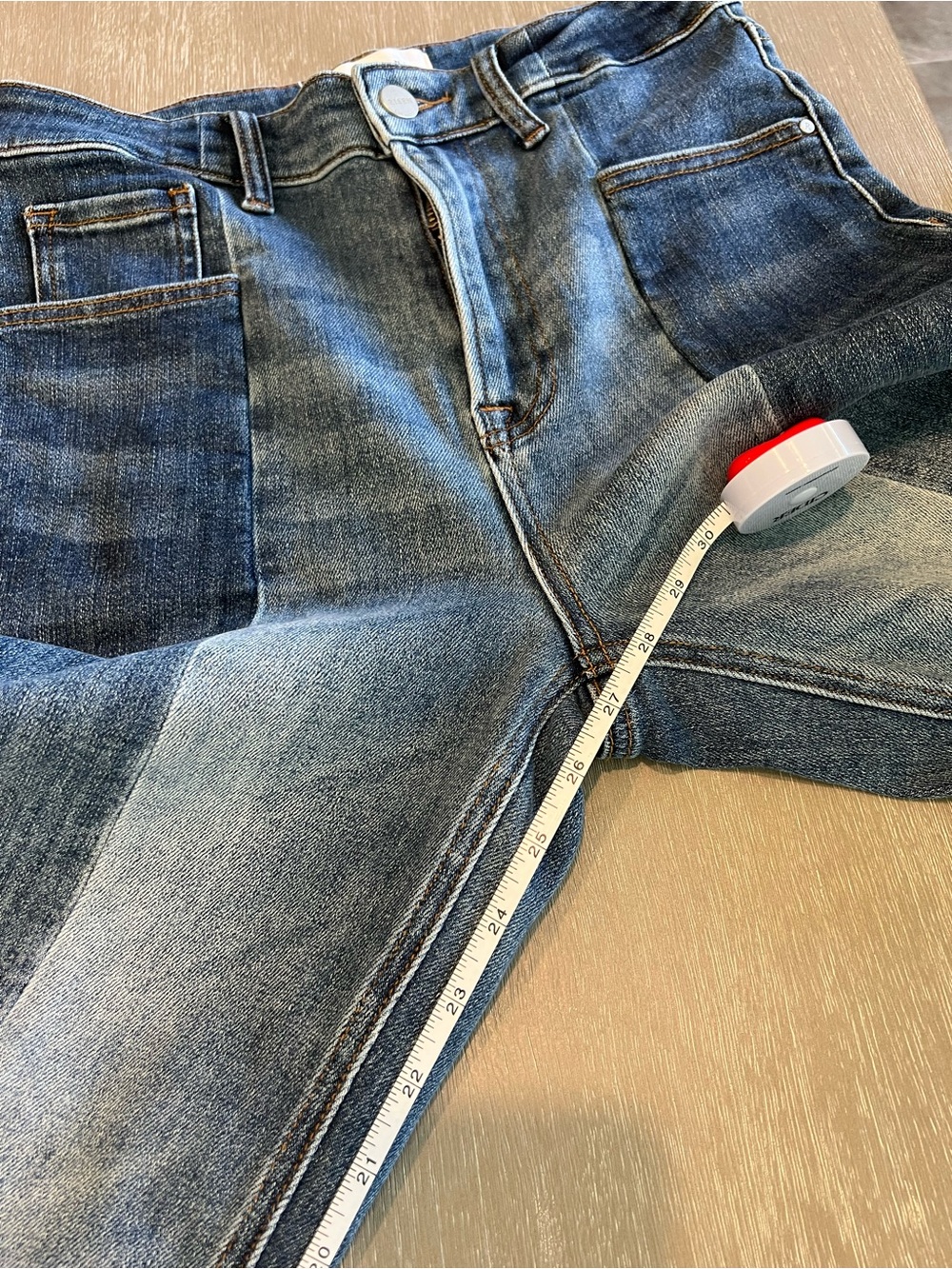 Risen Jeans High-Rise Two-Tone Blue Women's denim Jeans size 9/29 - Picture 13 of 13